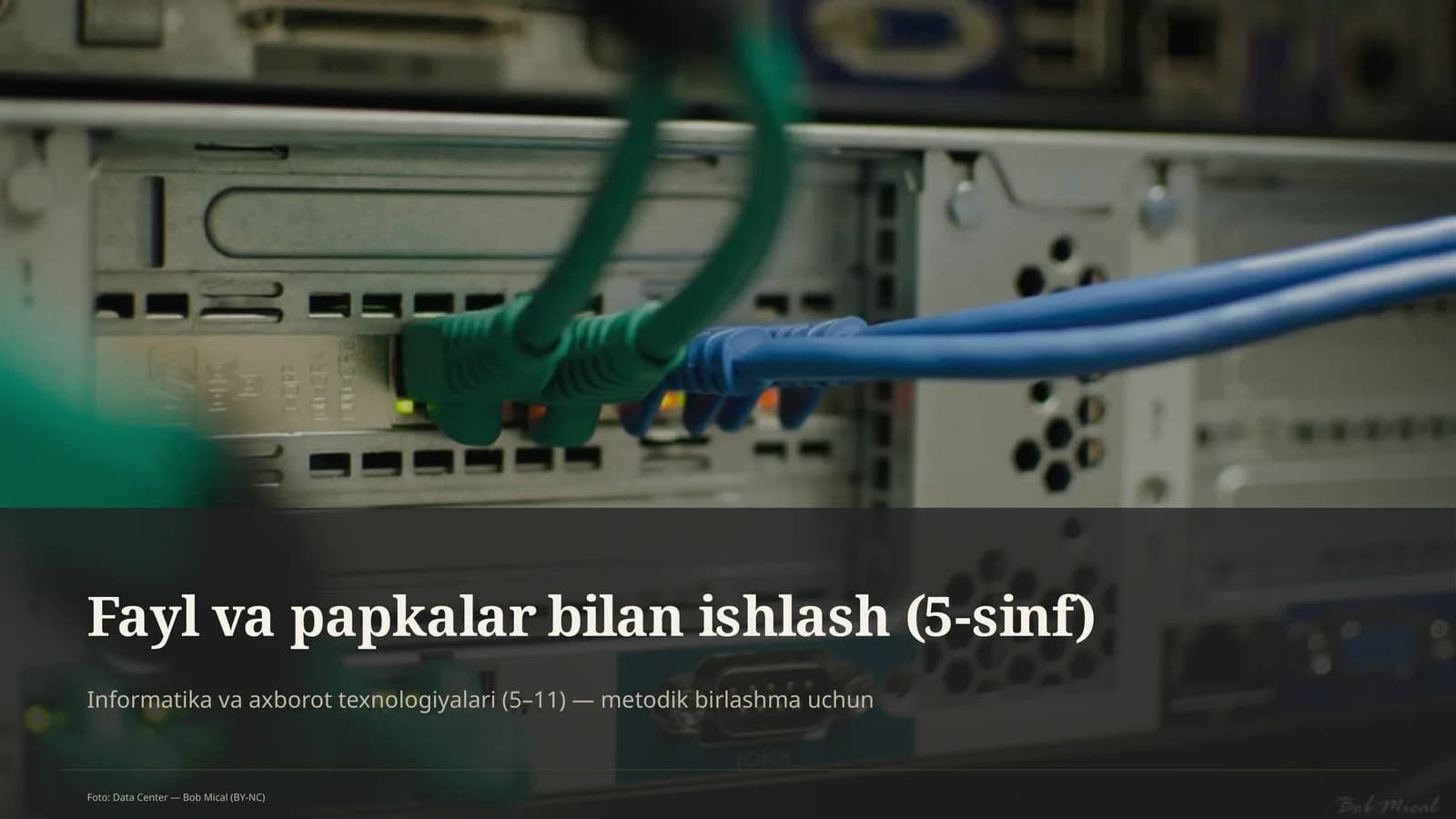 Fayl va papkalar bilan ishlash (5-sinf)