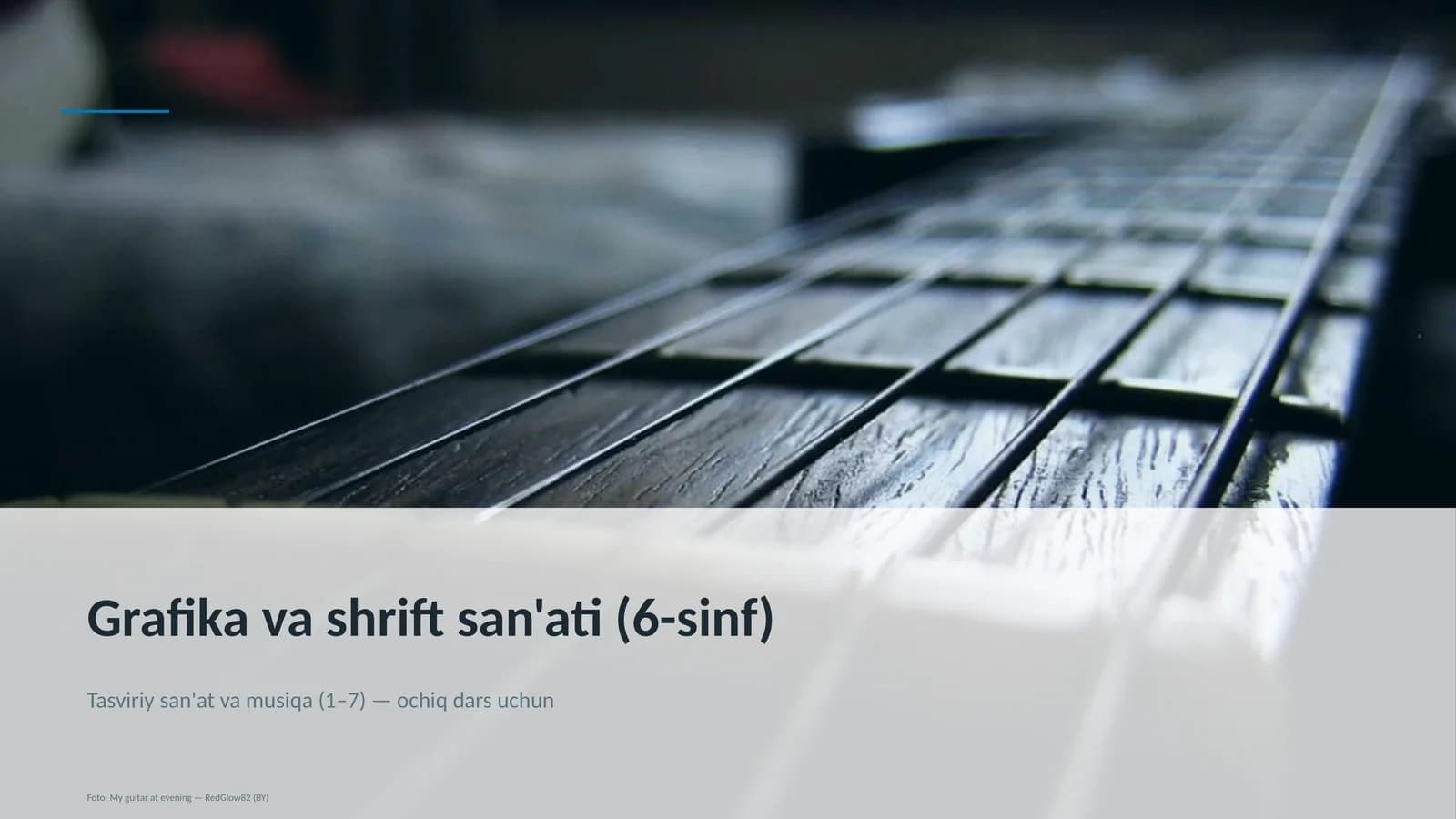 Grafika va shrift san'ati (6-sinf)