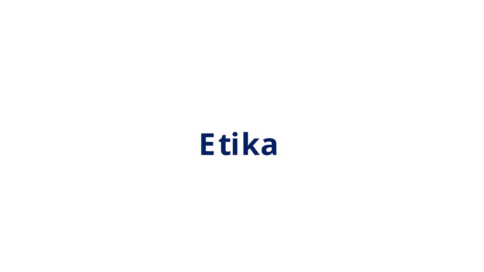 Etika