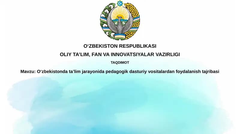 Pedagogik Dasturiy Vositalar