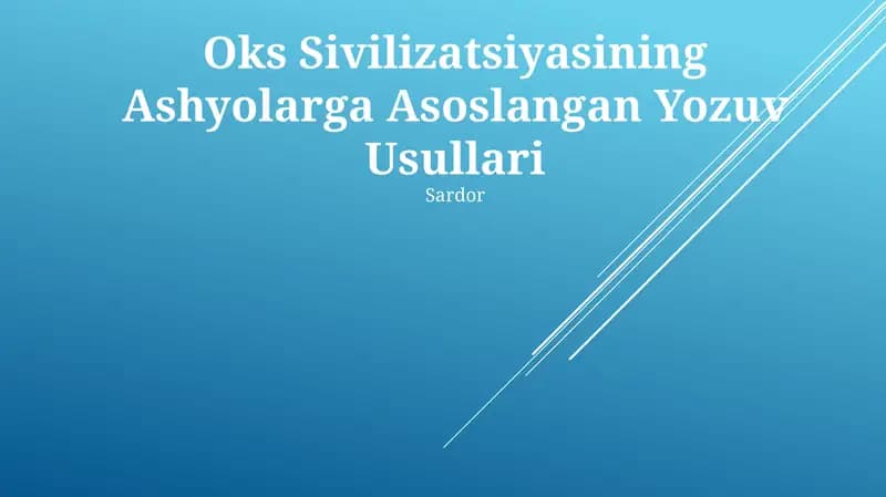 Shumer tsivilizatsiyasining mixxat yozuvi