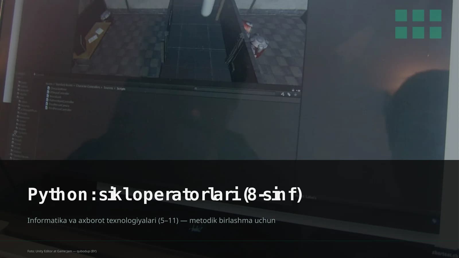 Python: sikl operatorlari (8-sinf)