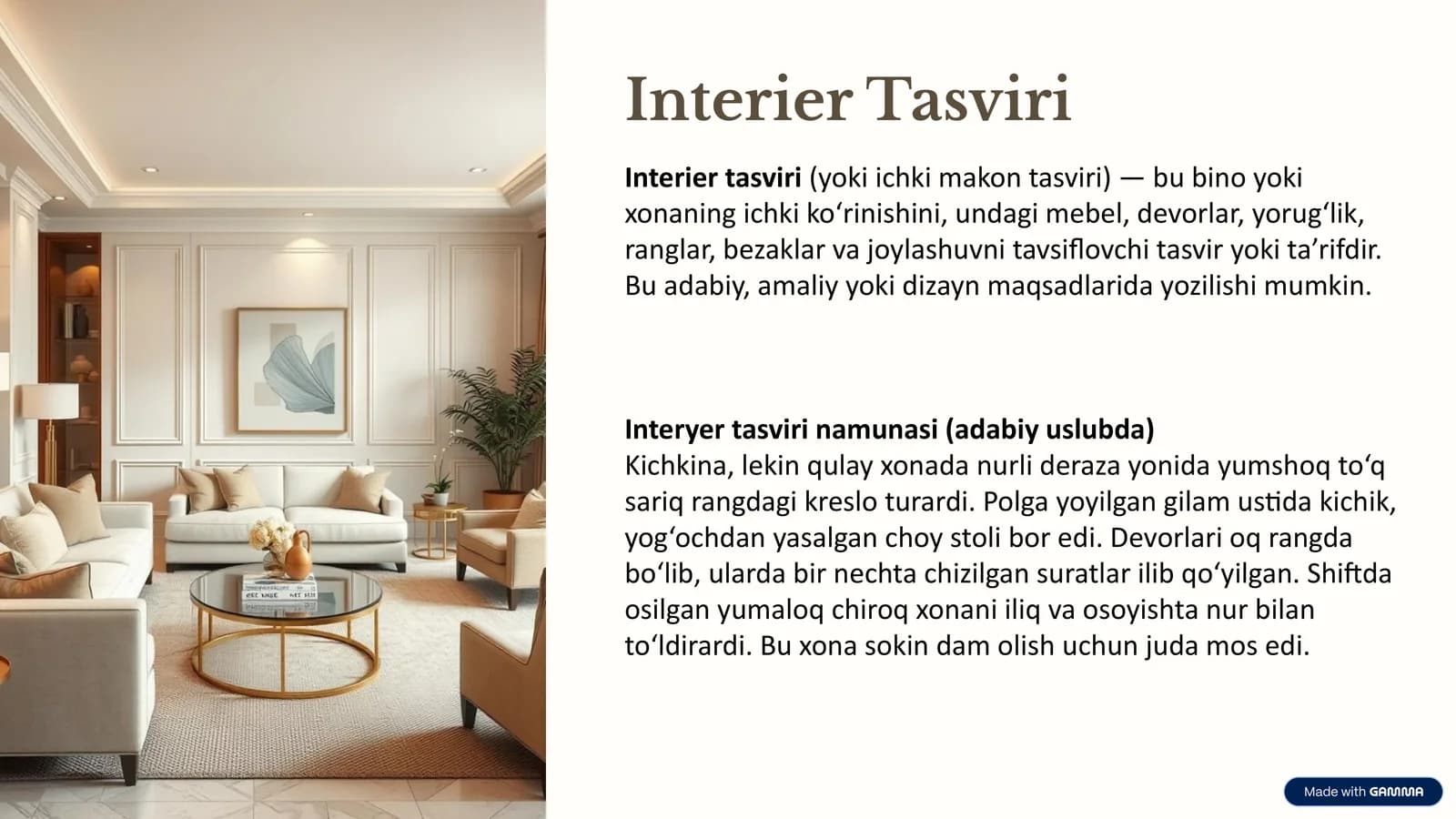 Interier Tasviri