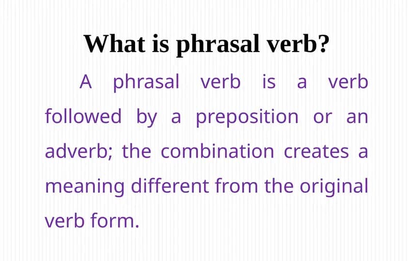Phrasal verb