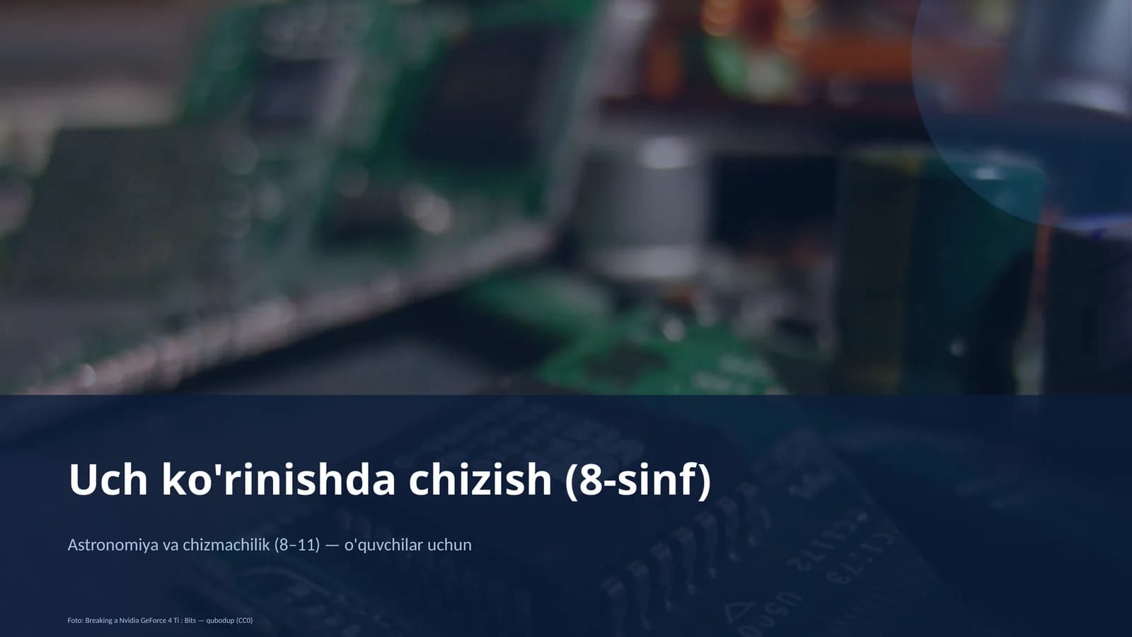 Uch ko'rinishda chizish (8-sinf)