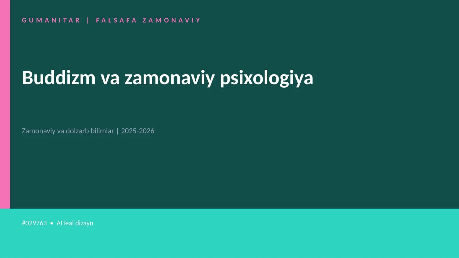 Buddizm va zamonaviy psixologiya