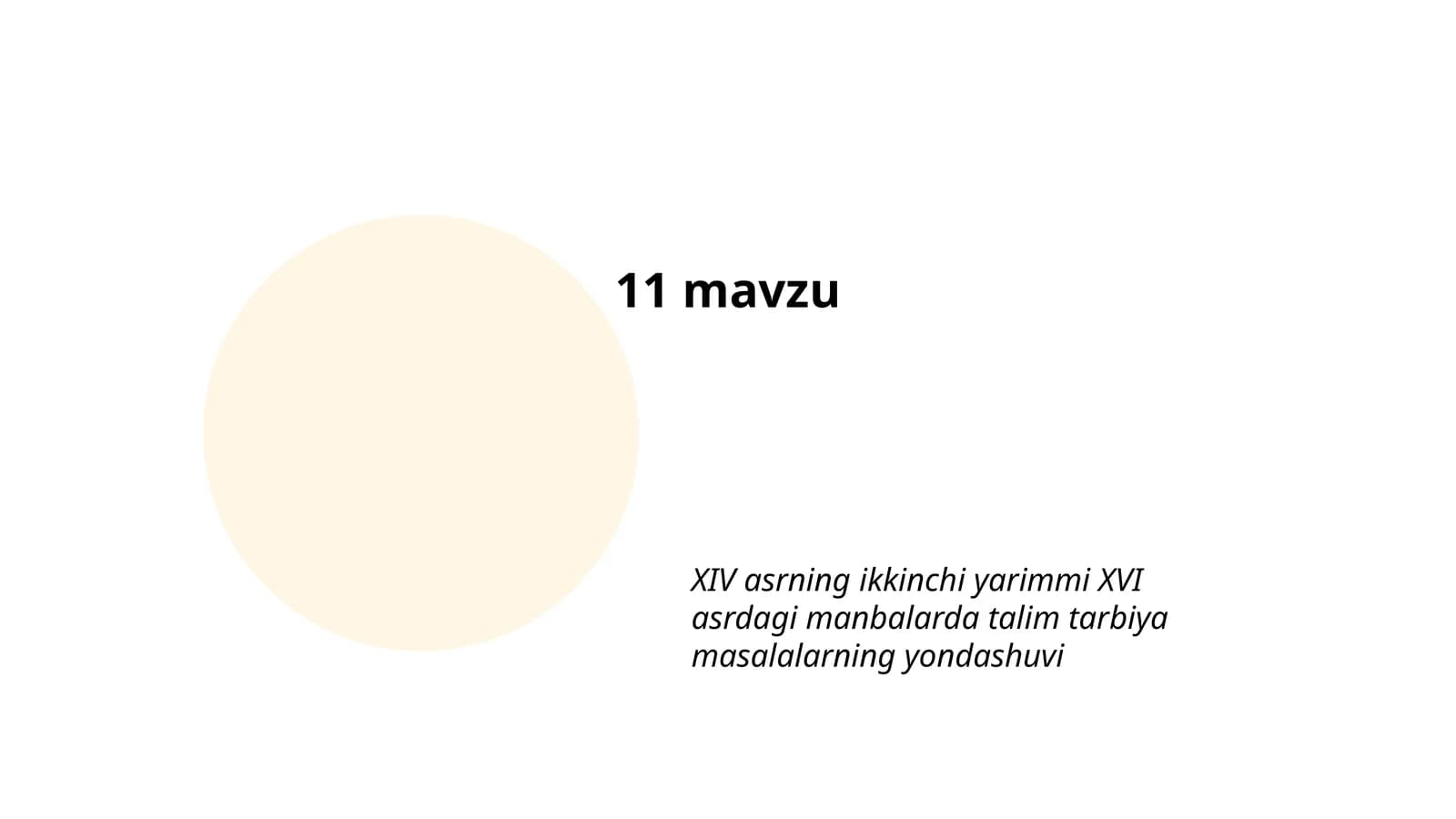 11-mavzu umumiy tushunchalari