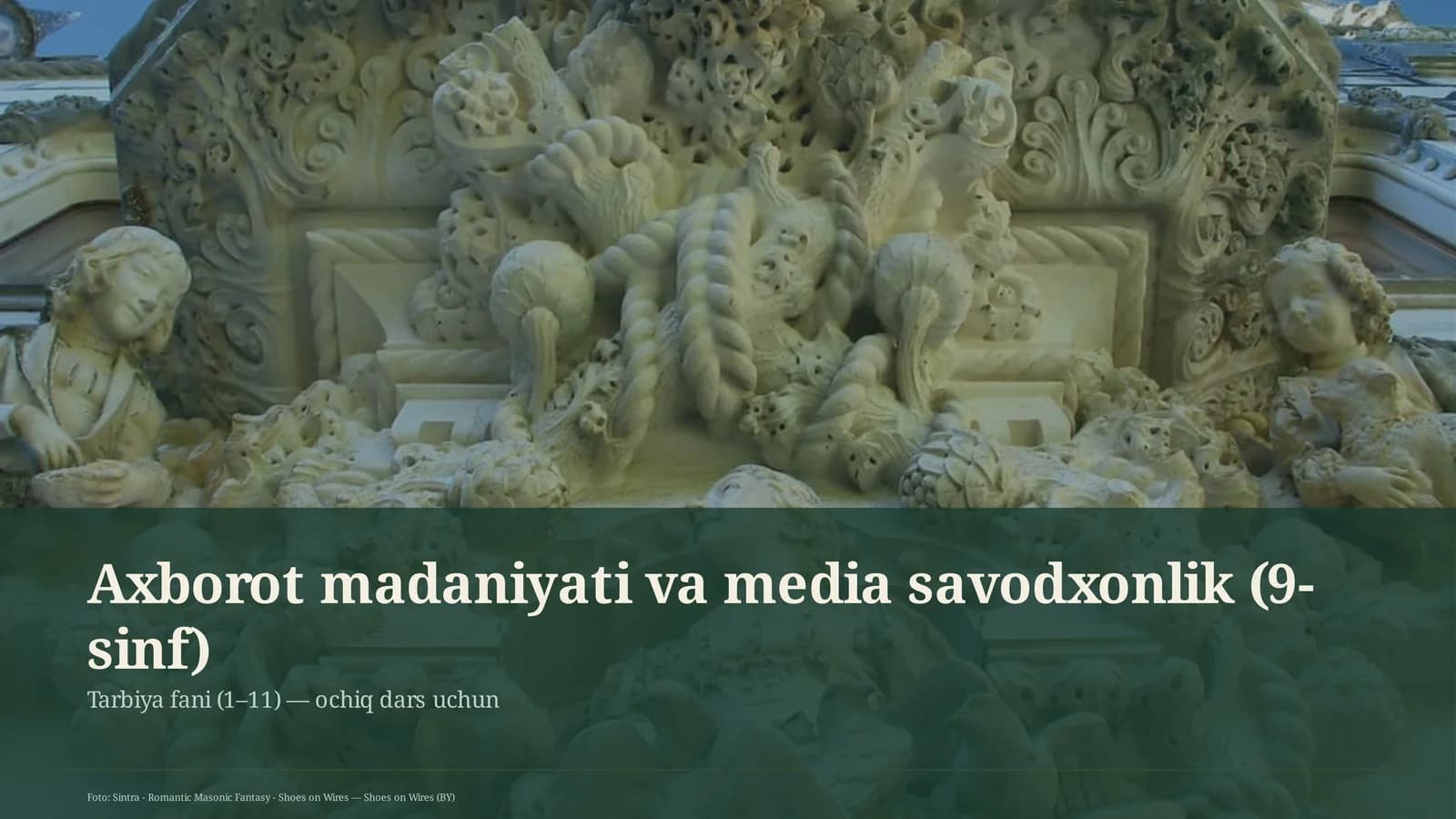 Axborot madaniyati va media savodxonlik (9-sinf)