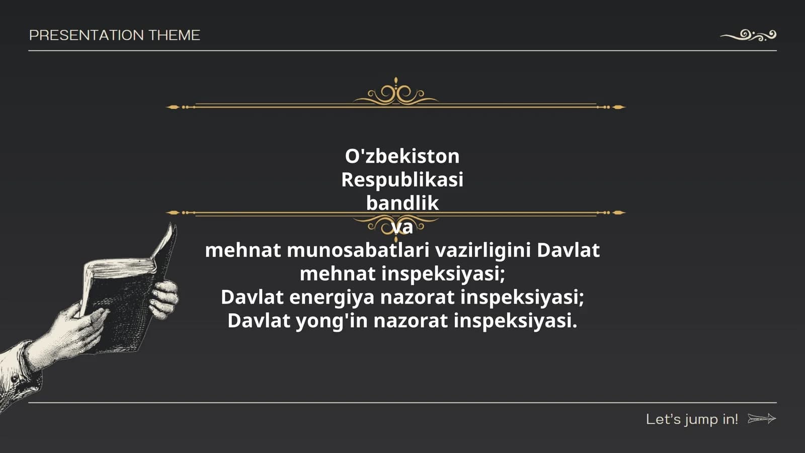 O'zbekiston Respublikasi bandlik va mehnat munosabatlari vazirligini Davlat mehnat inspeksiyasi, Davlat energiya nazorat inspeksiyasi, Davlat yong'in nazorat inspeksiyasi