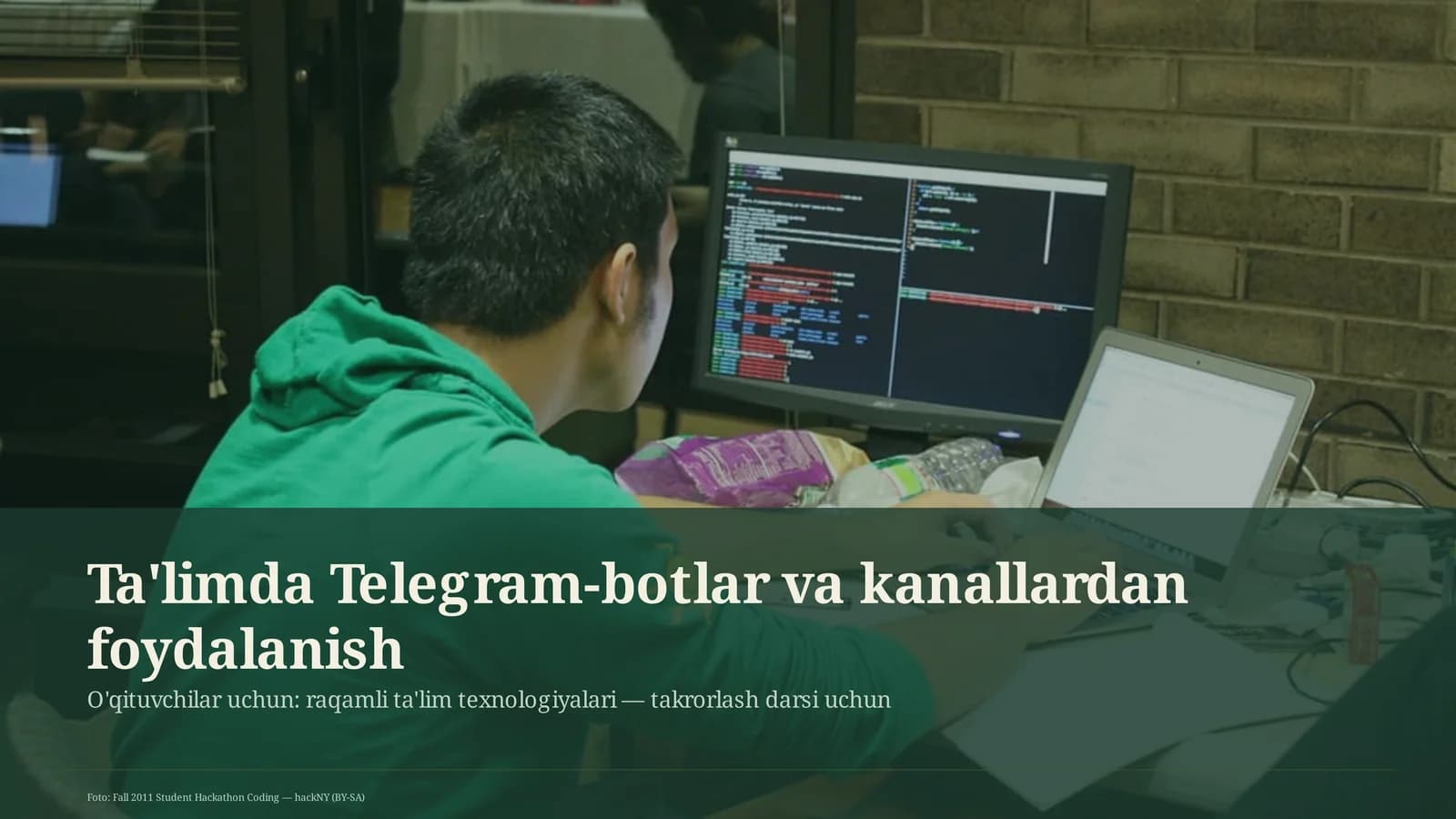 Ta'limda Telegram-botlar va kanallardan foydalanish