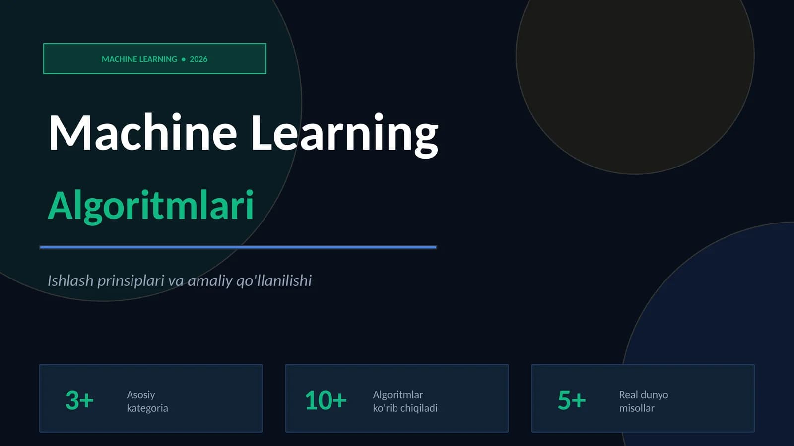 Machine Learning