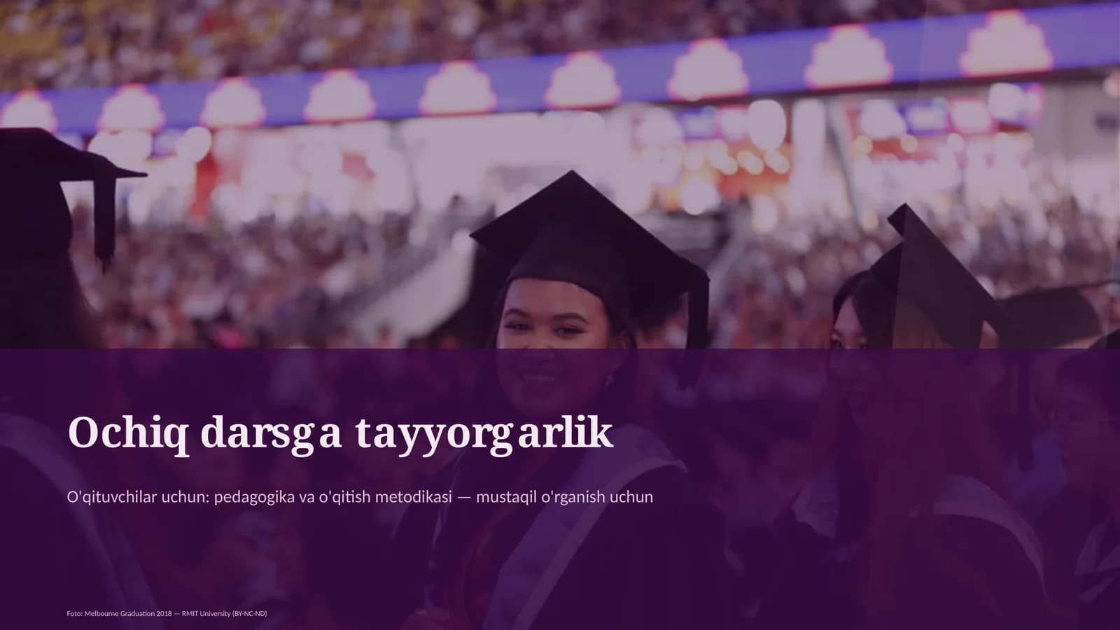Ochiq darsga tayyorgarlik