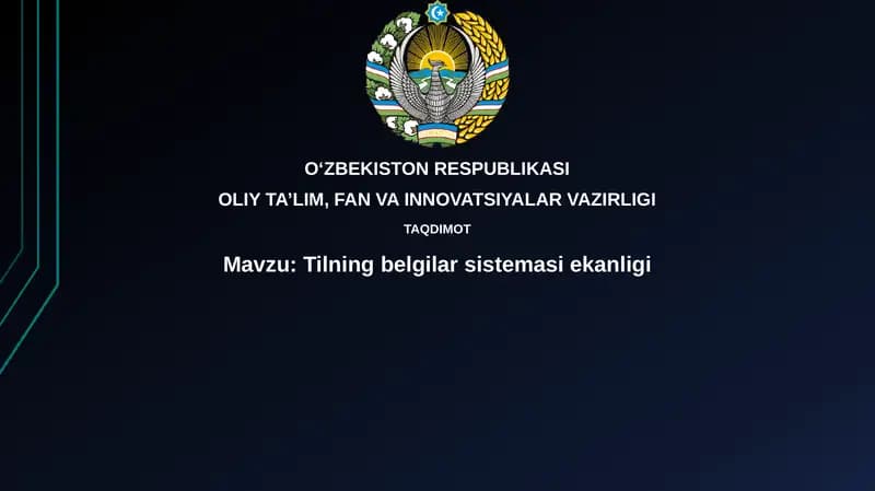 Tilningbelgilarsistemasiekanligi