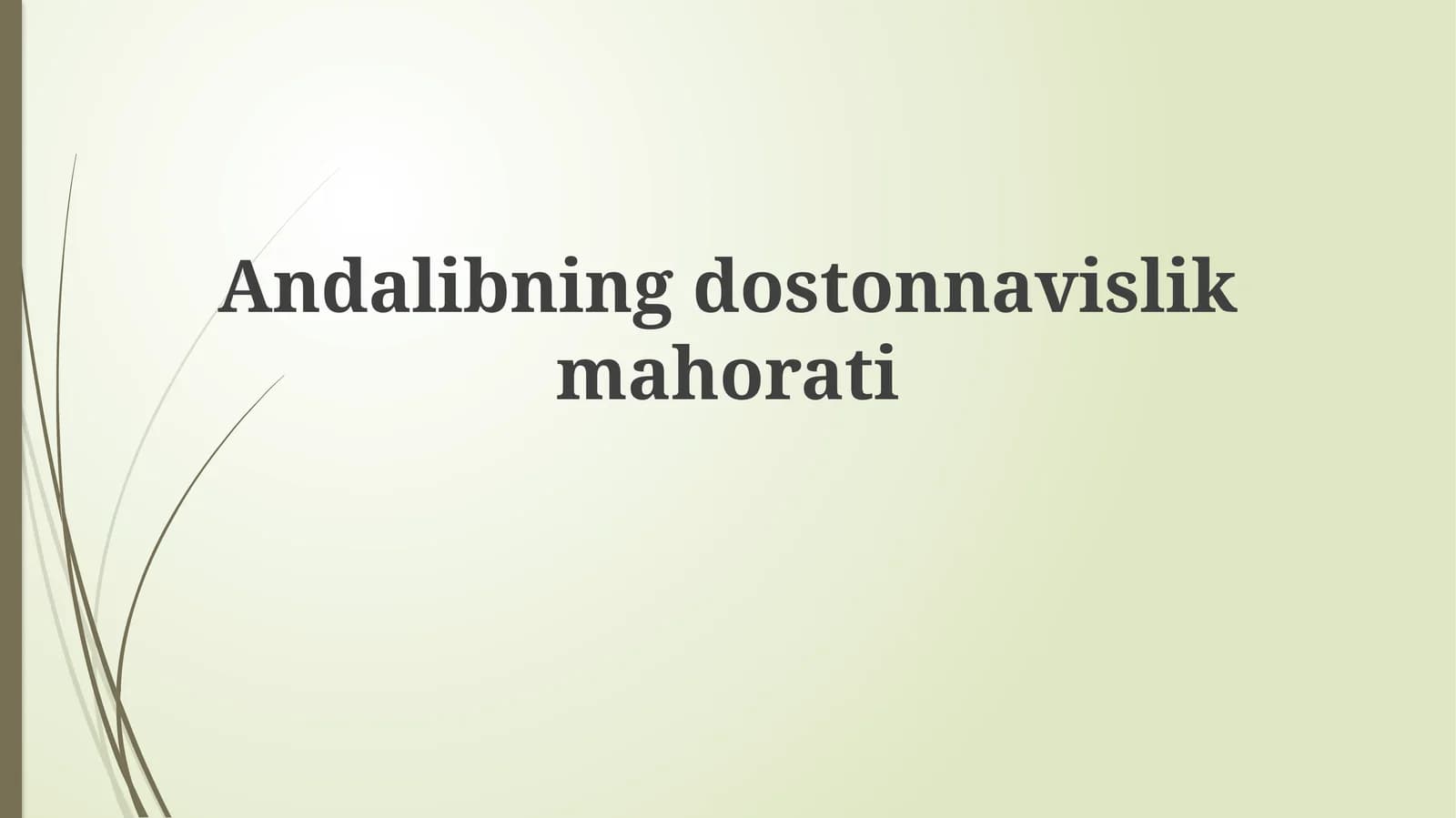 Andalibningdostonnavislikmahorati
