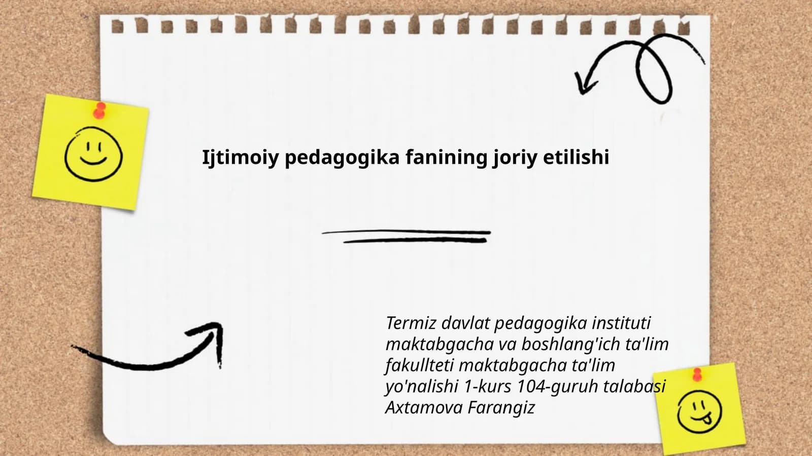 Ijtimoiy pedagogika fanining joriy etilishi