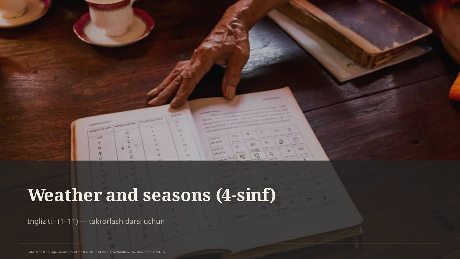 Weather and seasons (4-sinf)
