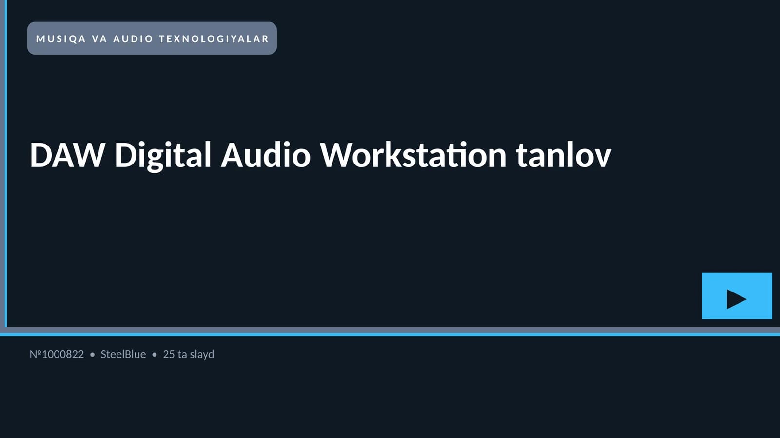 DAW Digital Audio Workstation tanlov
