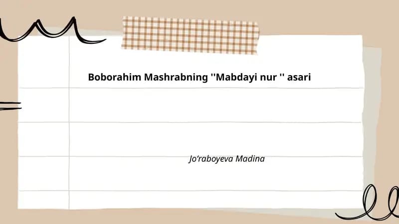 Mabdayi nur