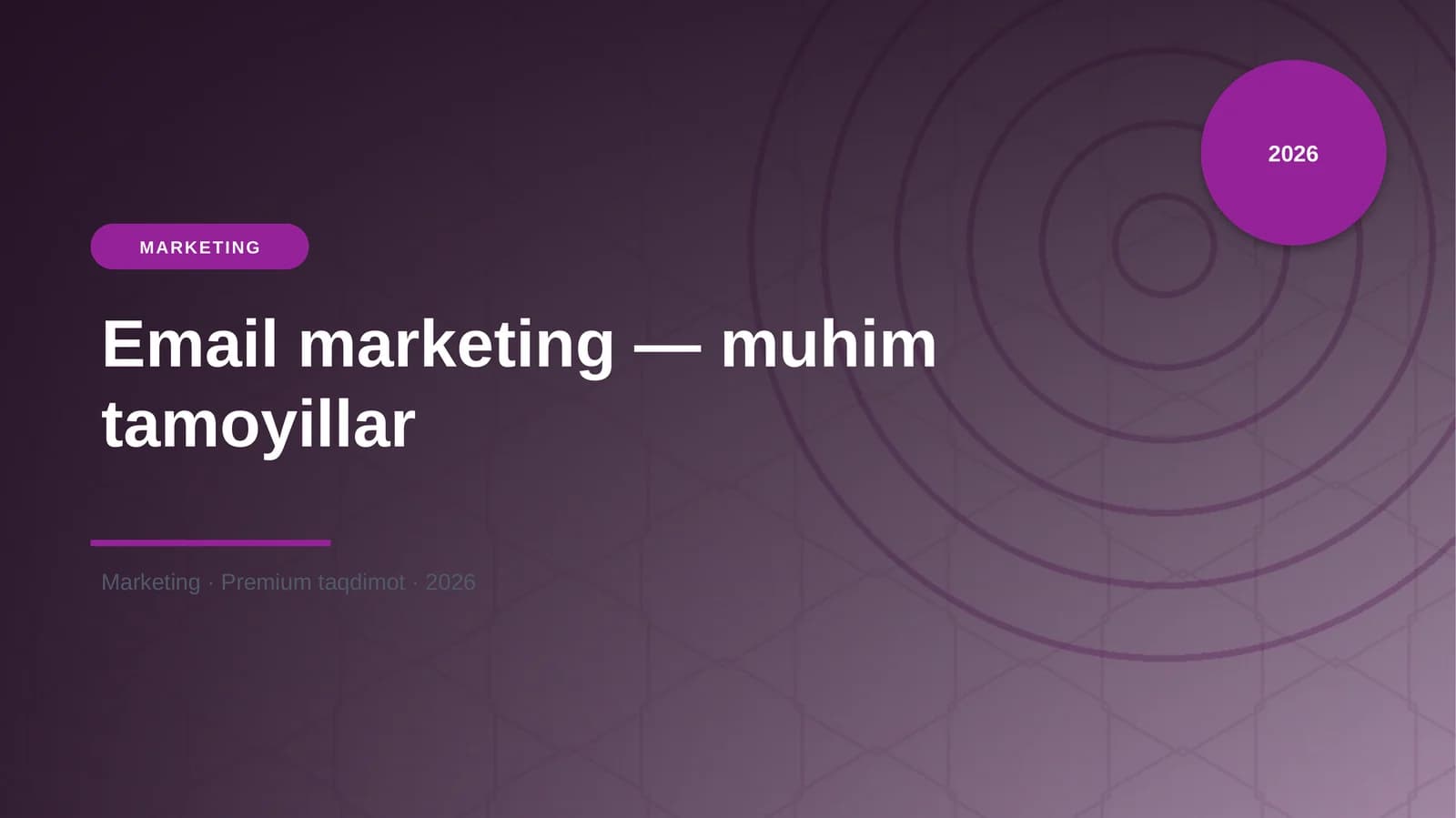 Email marketing — muhim tamoyillar