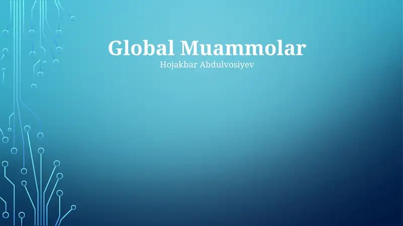 Global Muammolar