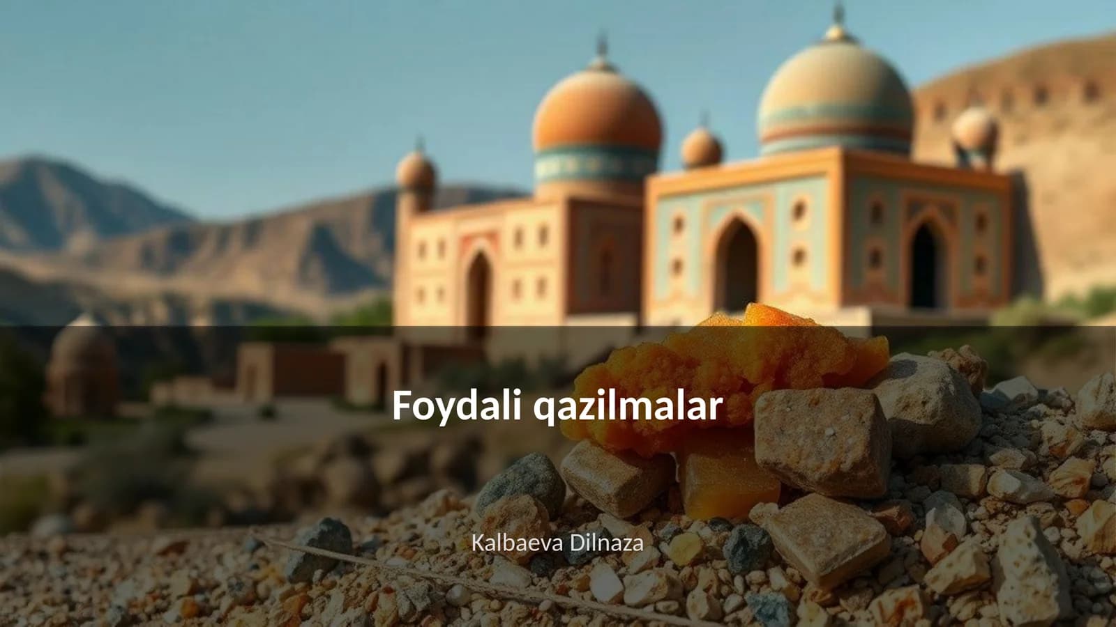 Foydali qazilmalar