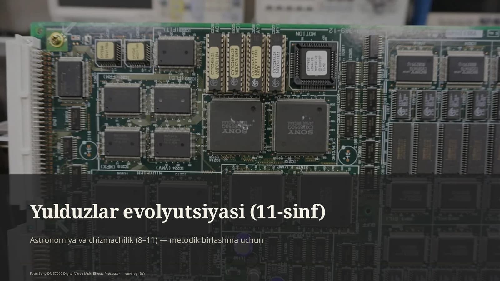 Yulduzlar evolyutsiyasi (11-sinf)