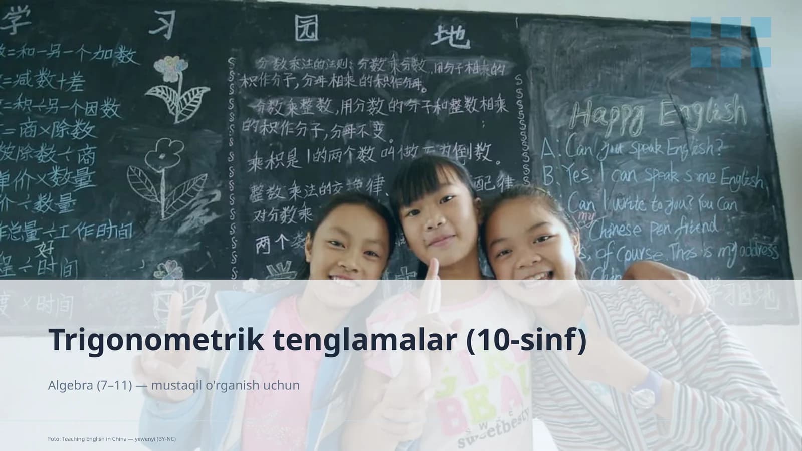 Trigonometrik tenglamalar (10-sinf)