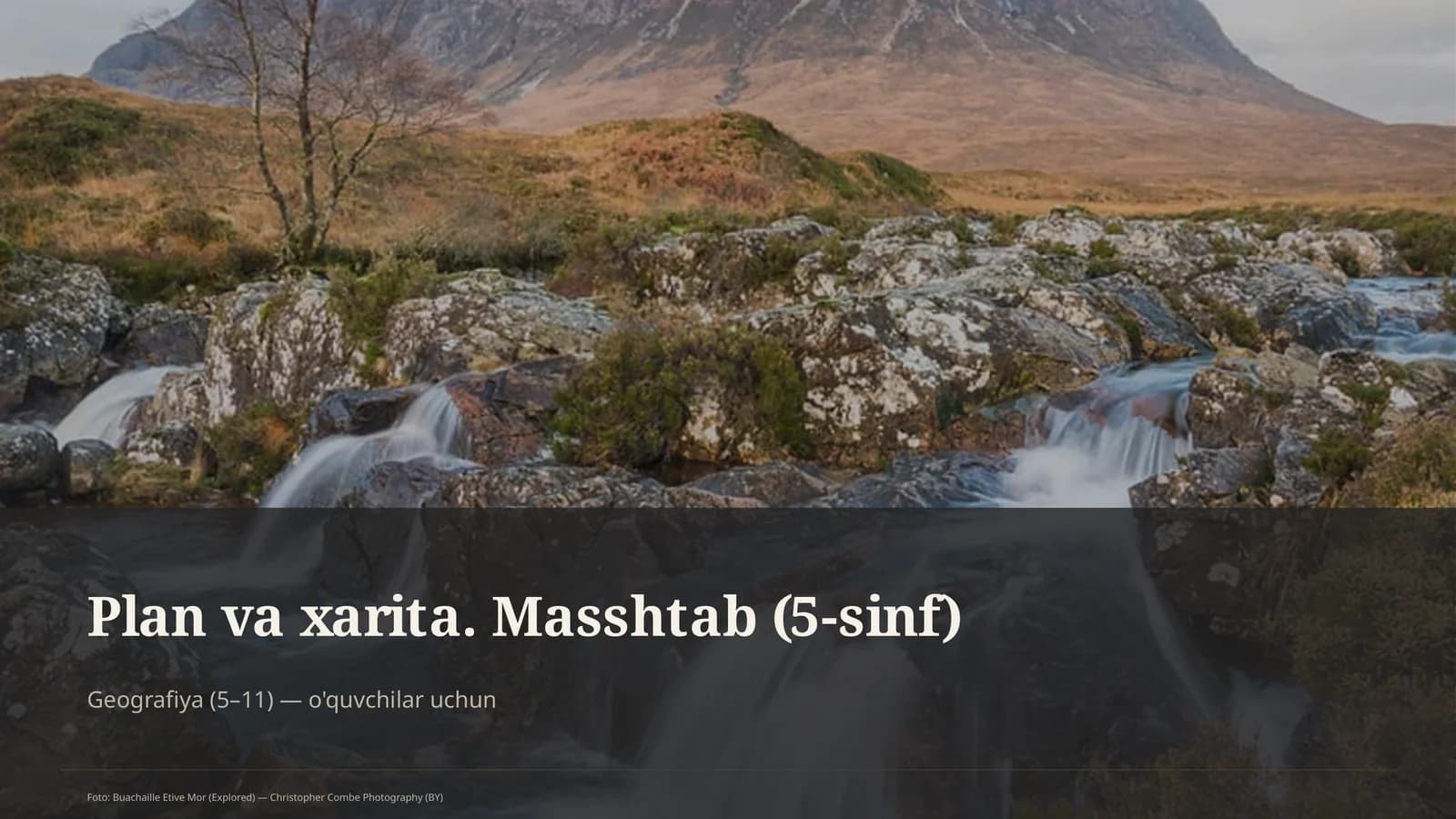 Plan va xarita. Masshtab (5-sinf)
