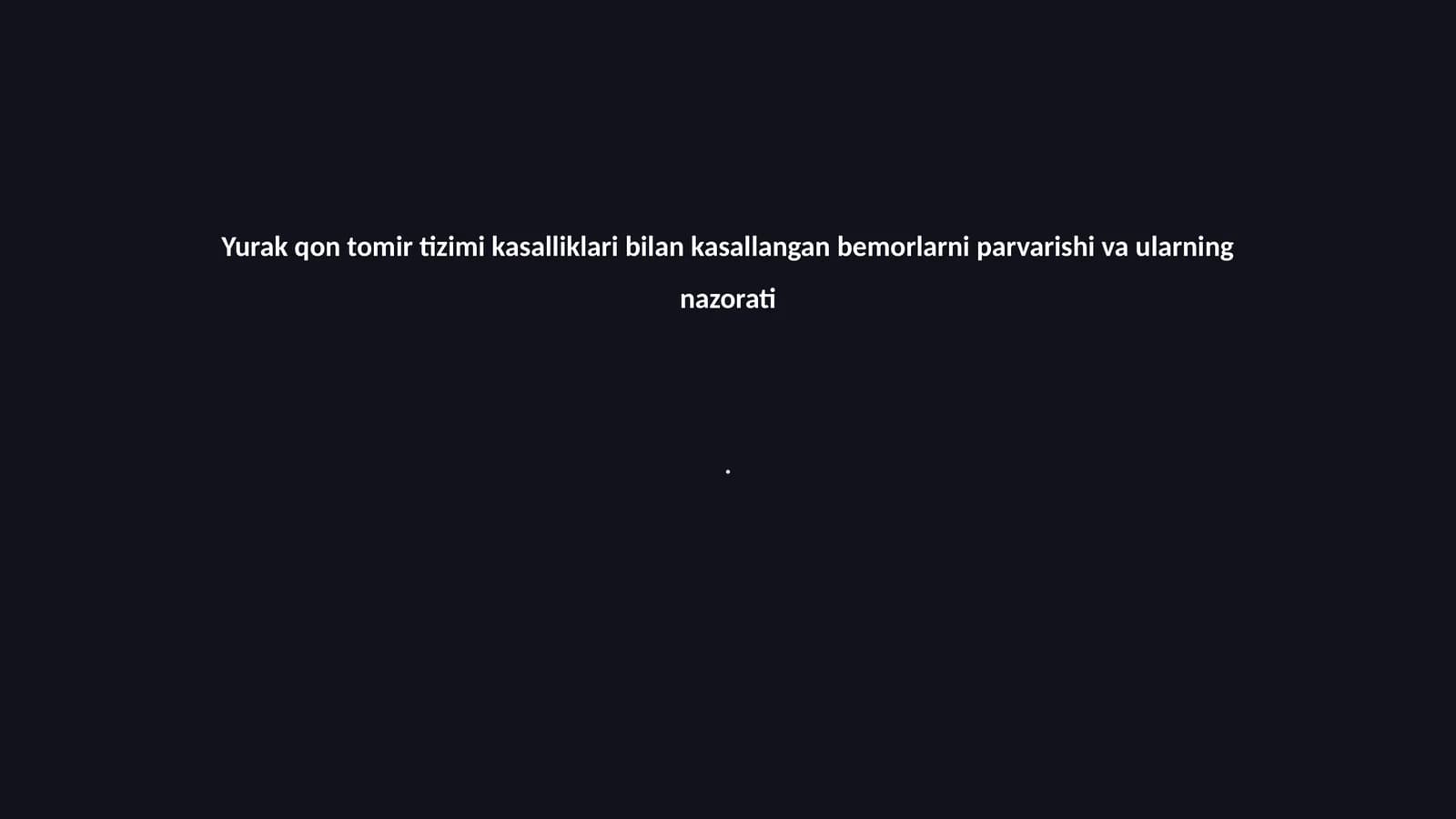 Yurak qon tomir tizimi kasalliklari