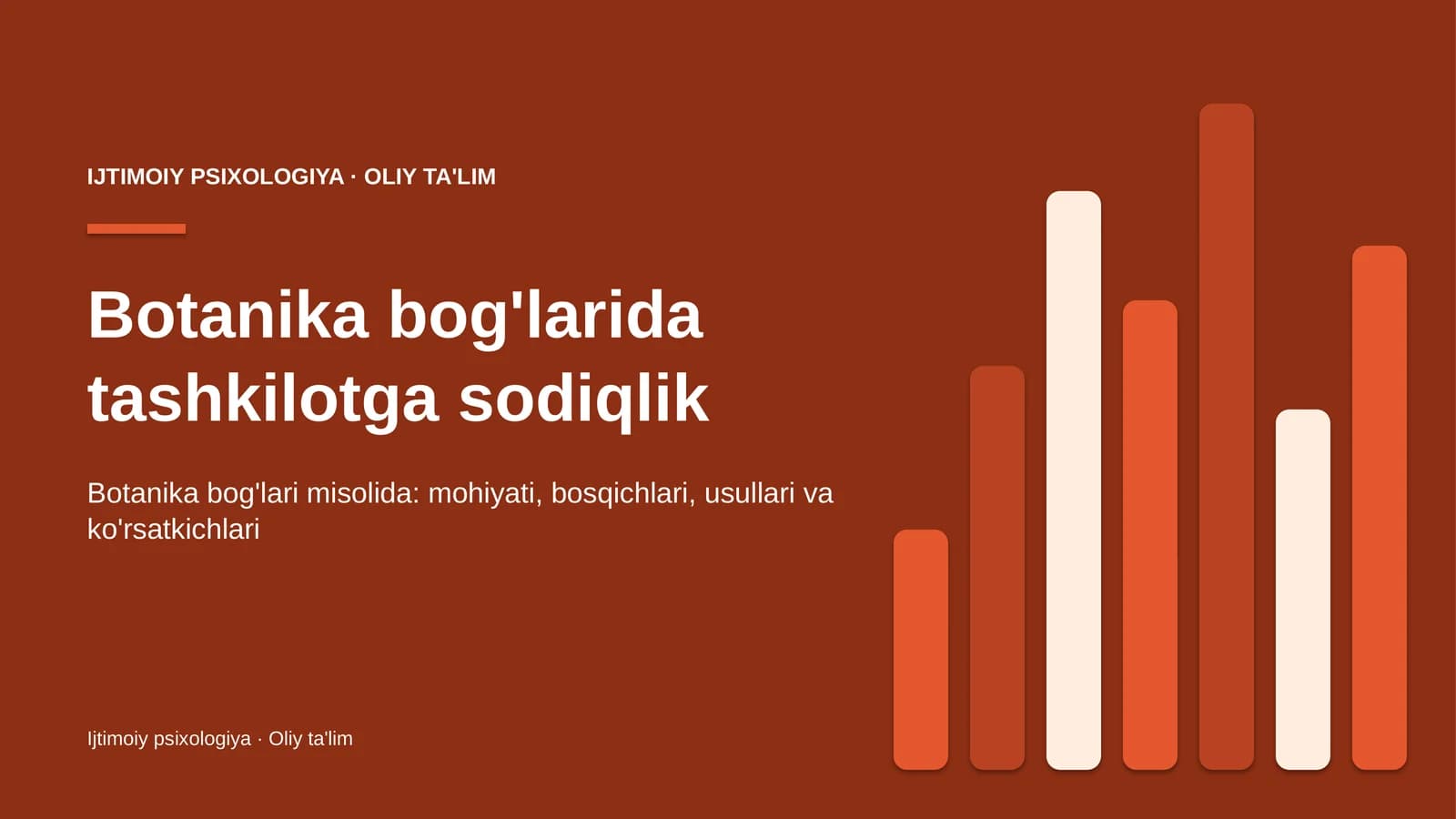 botanika bog'larida tashkilotga sodiqlik 3587