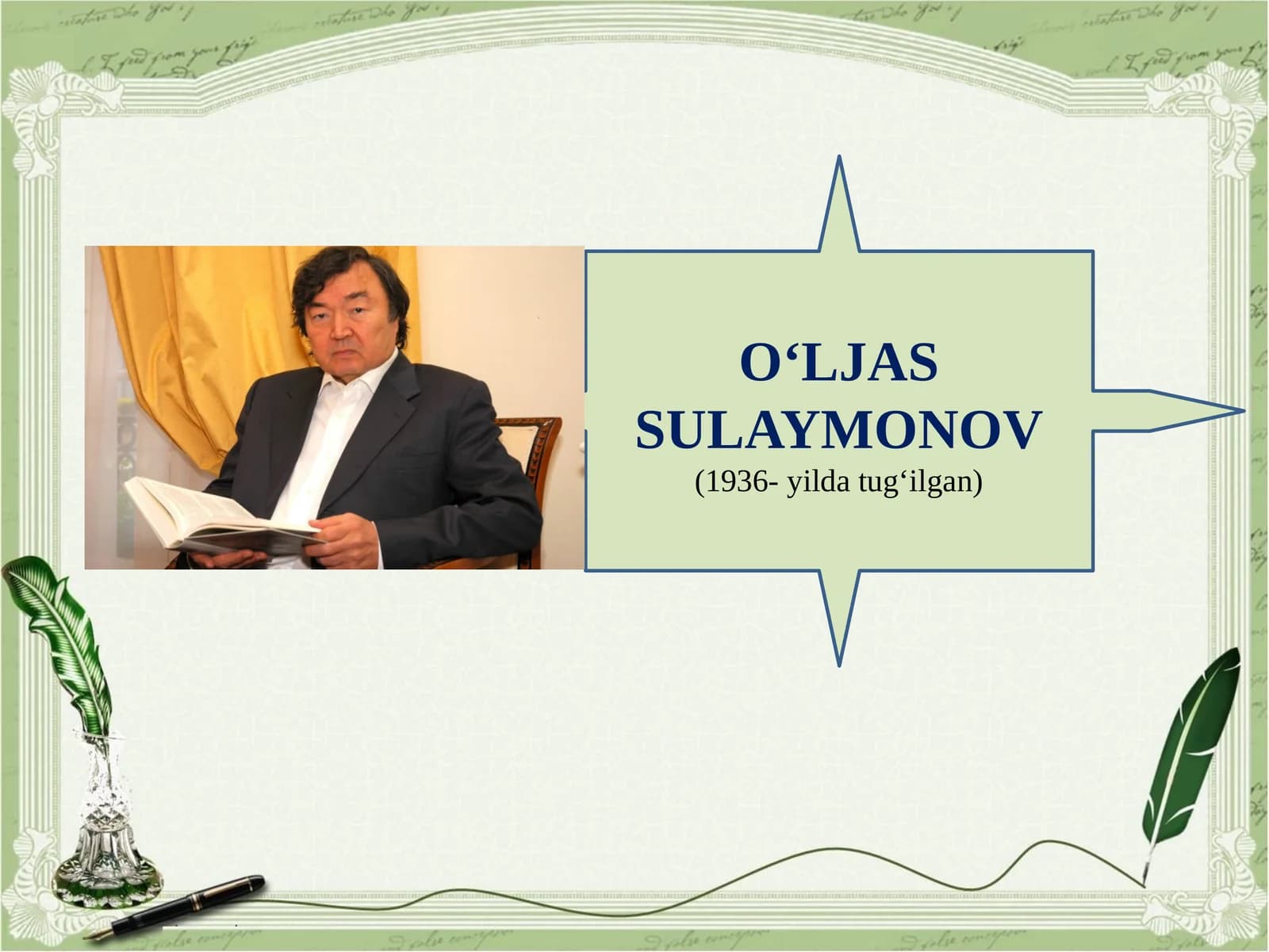 O‘LJAS SULAYMONOV