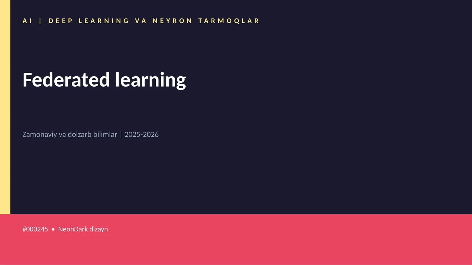 Federated learning
