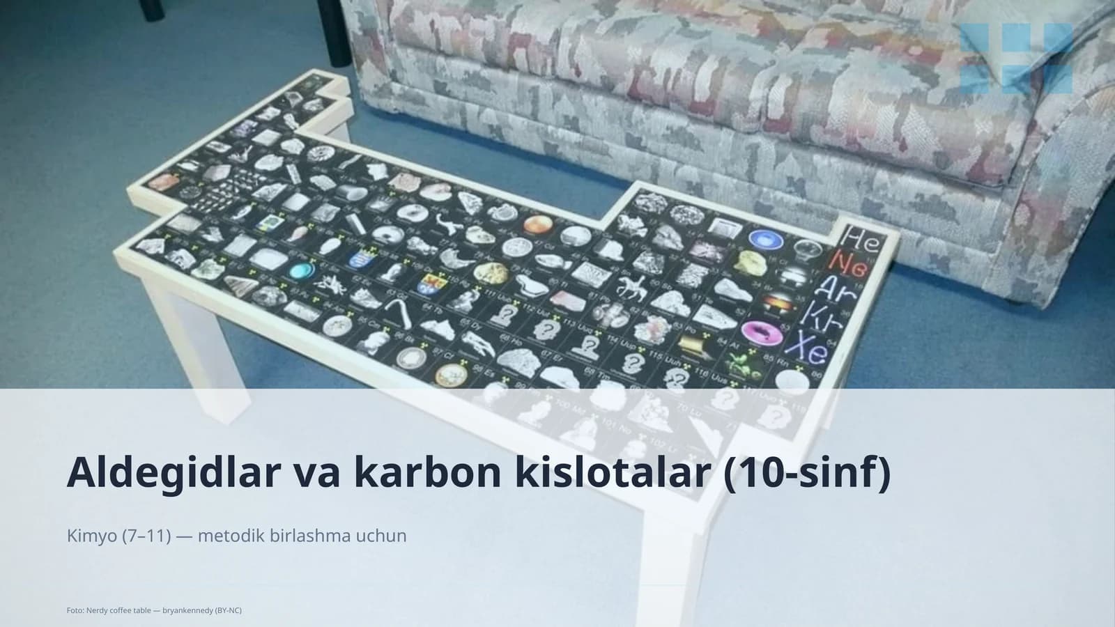 Aldegidlar va karbon kislotalar (10-sinf)