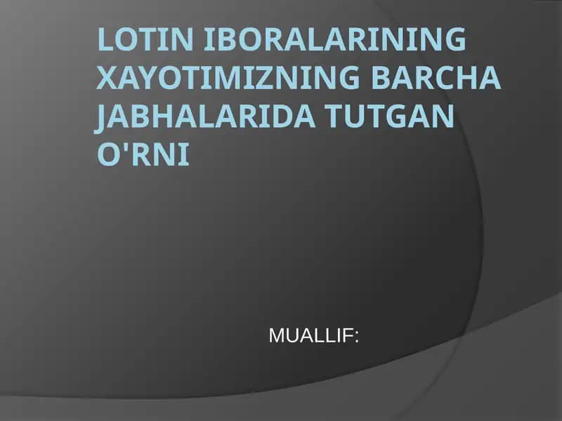 lotin tili tarixi
