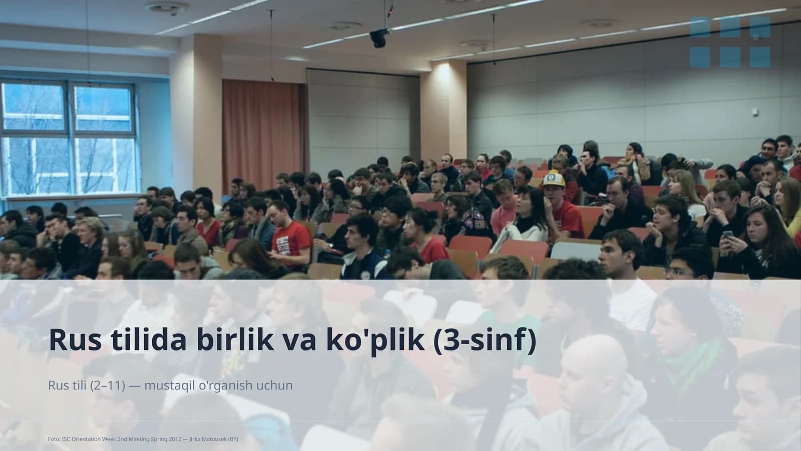 Rus tilida birlik va ko'plik (3-sinf)