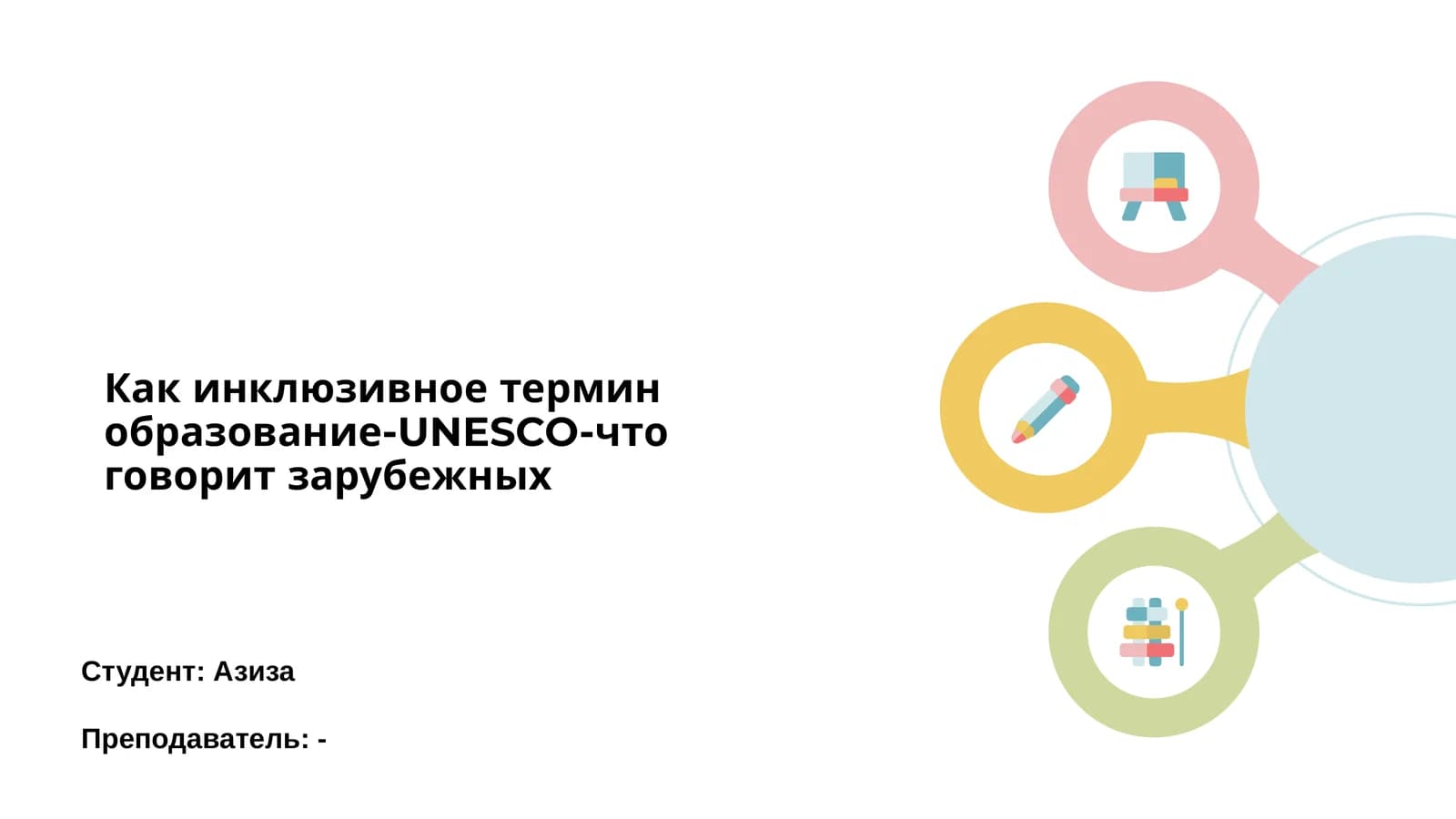 Инклюзивное термин образование