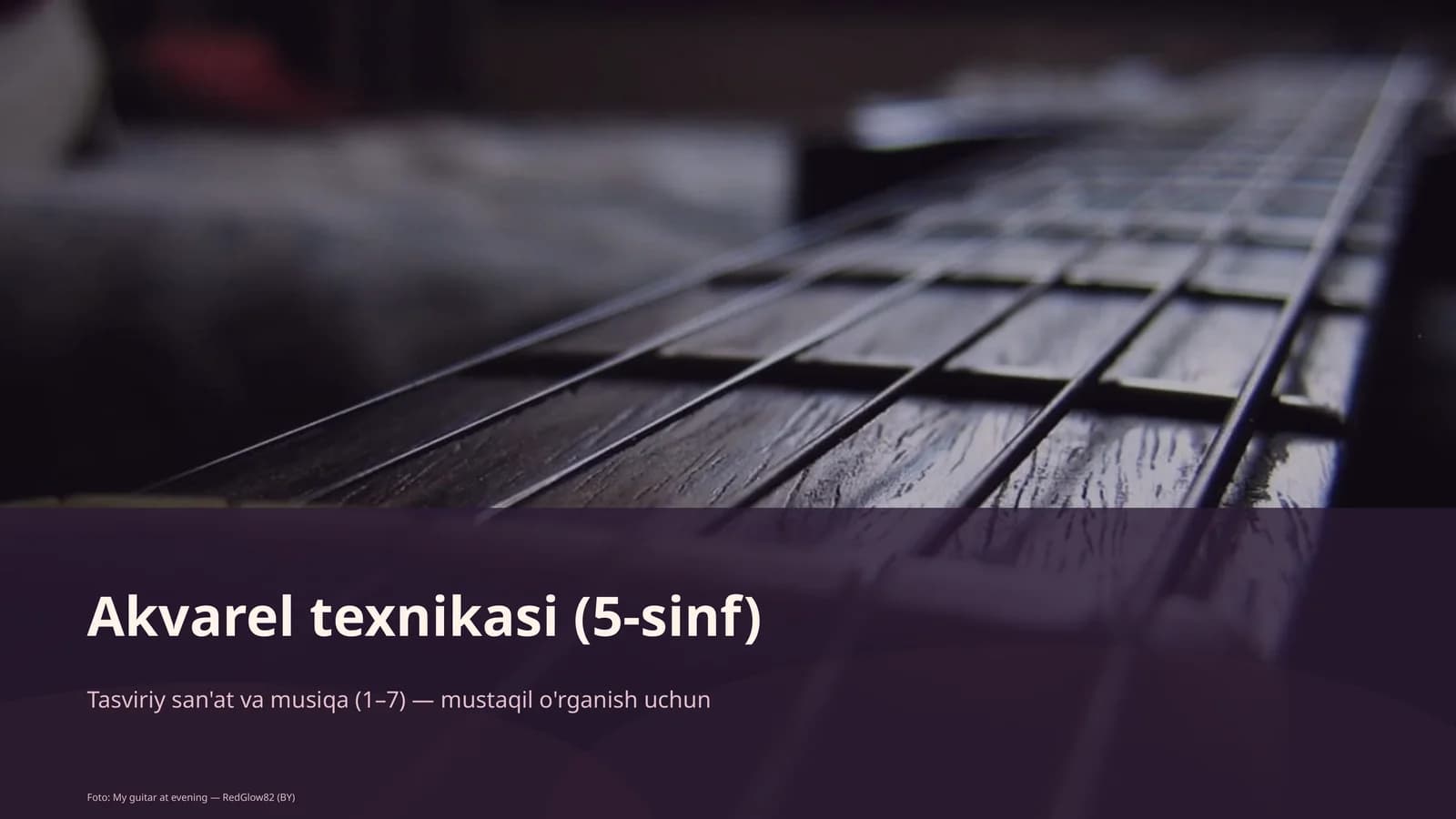 Akvarel texnikasi (5-sinf)