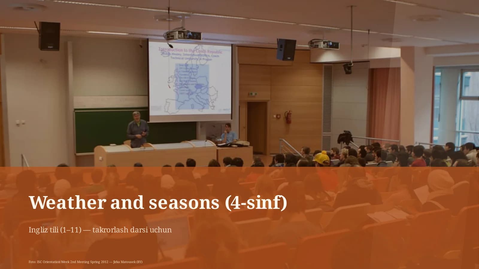 Weather and seasons (4-sinf)