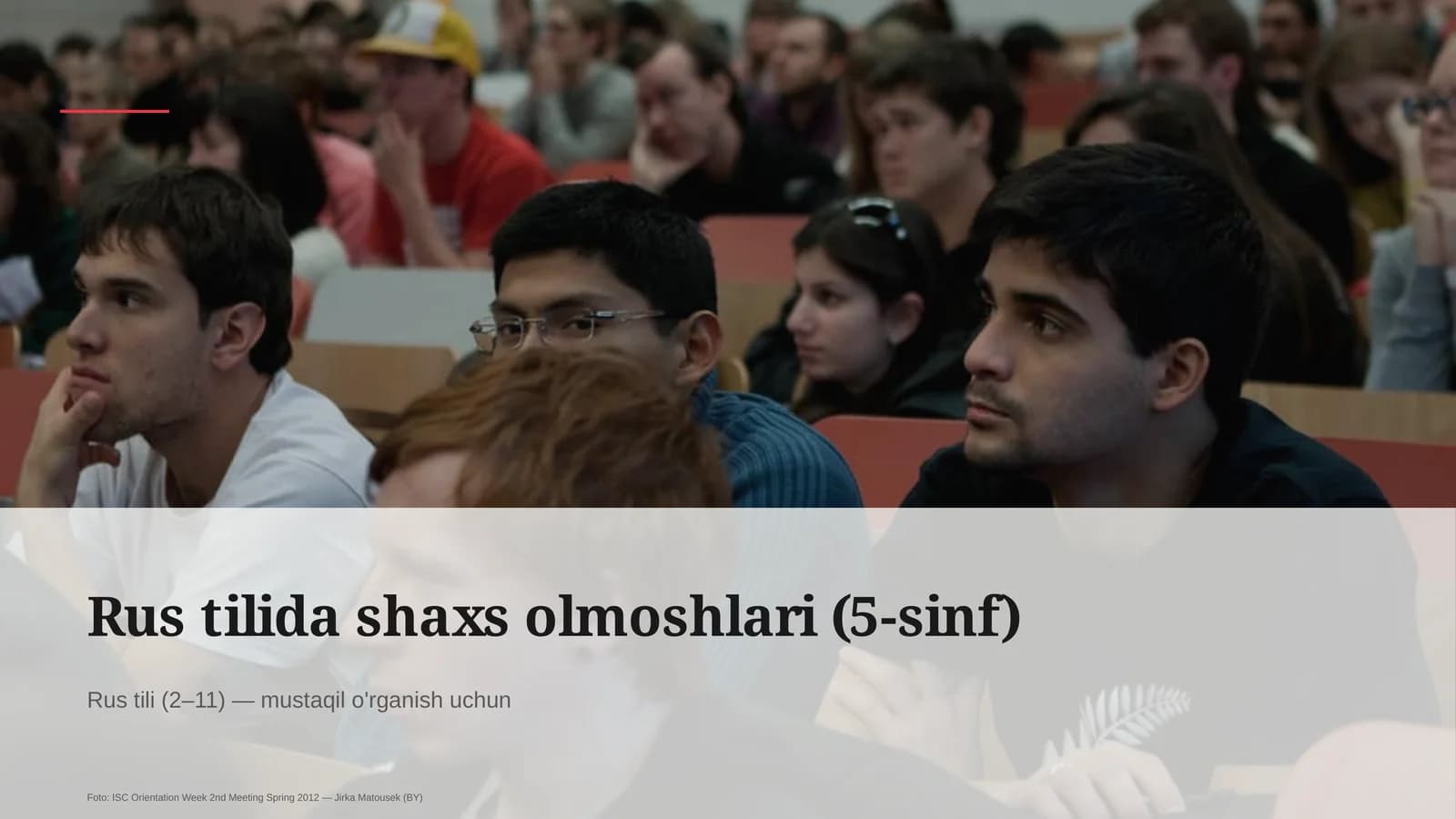 Rus tilida shaxs olmoshlari (5-sinf)