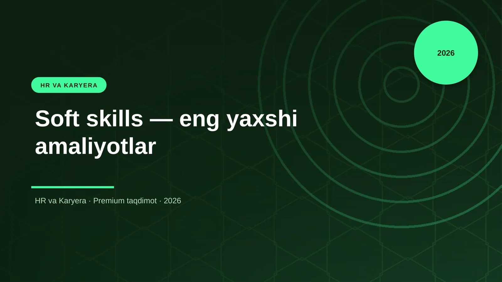 Soft skills — eng yaxshi amaliyotlar