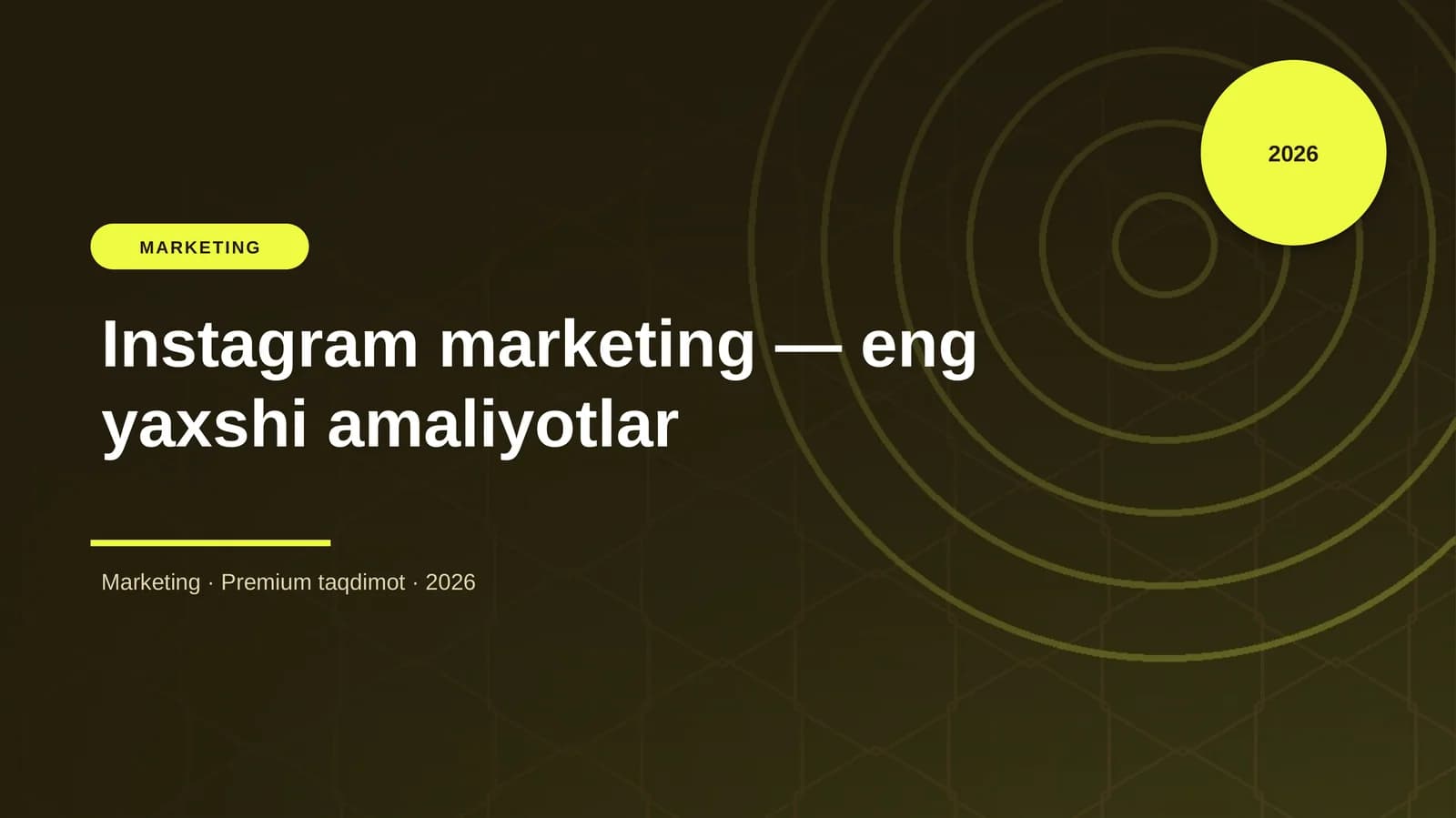 Instagram marketing — eng yaxshi amaliyotlar