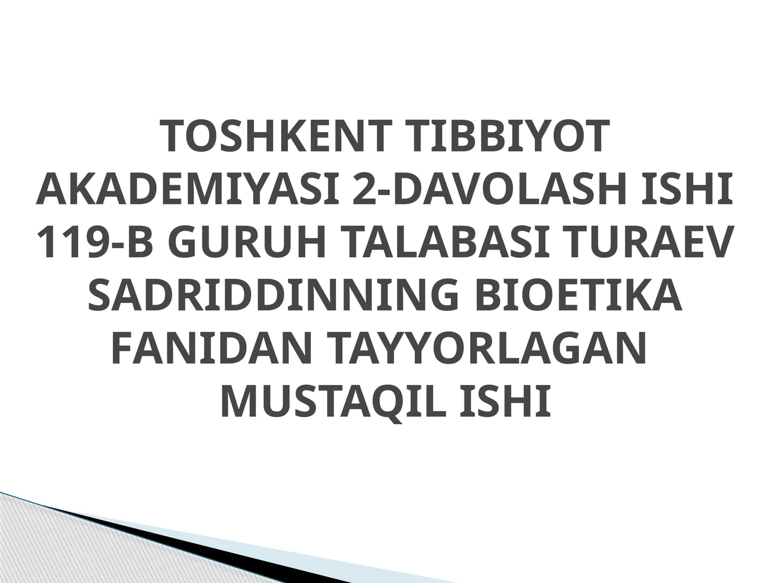 TIBBIY FAOLIYATDA BEVOSITA AKTIV EVTANAZIYANING ETIK HUQUQIY BAHOLASH