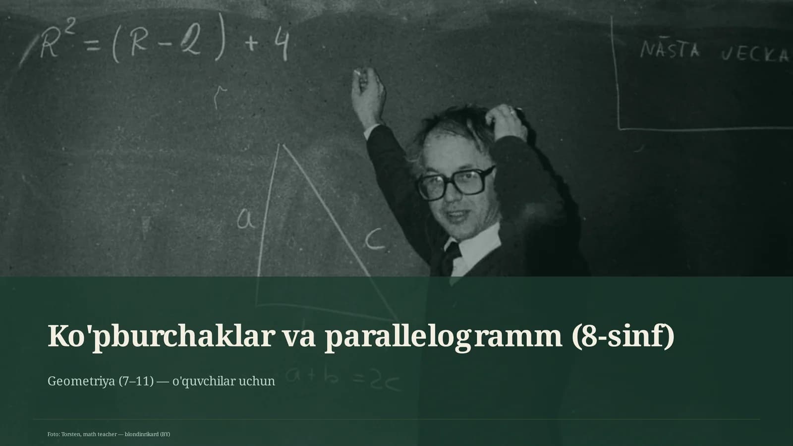 Ko'pburchaklar va parallelogramm (8-sinf)