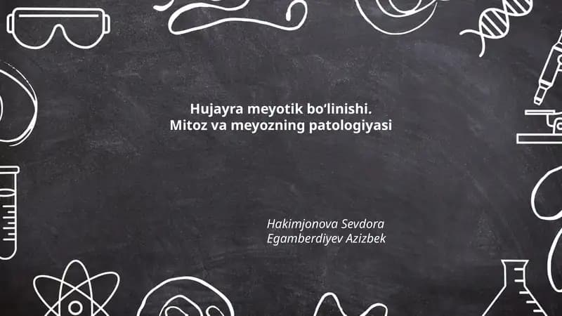 Hujayra meyotik boʻlinishi