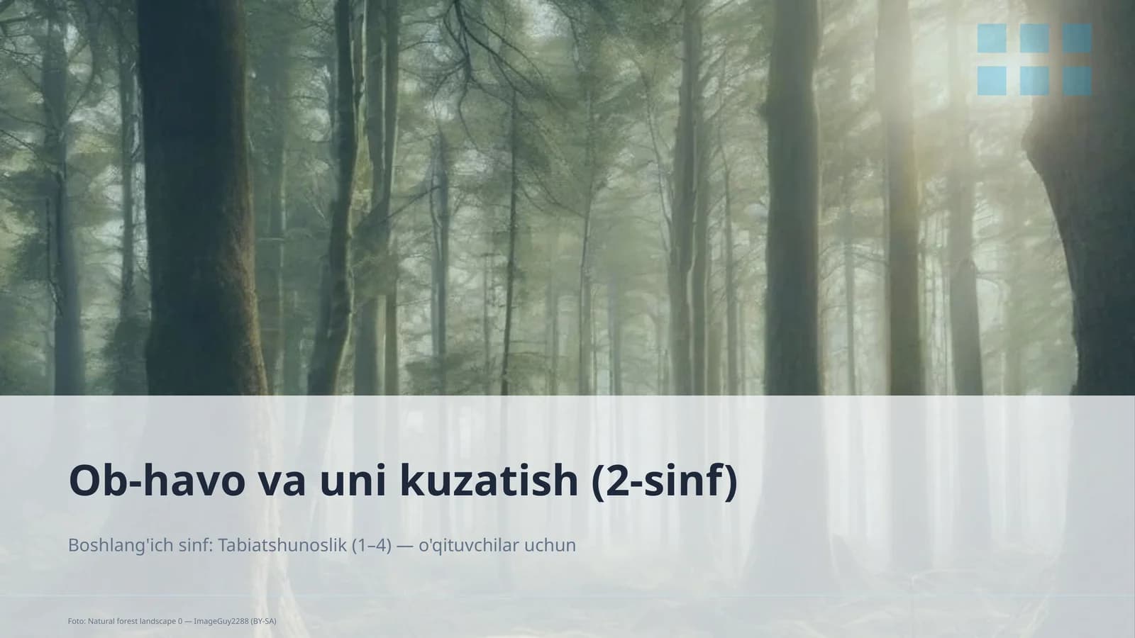 Ob-havo va uni kuzatish (2-sinf)