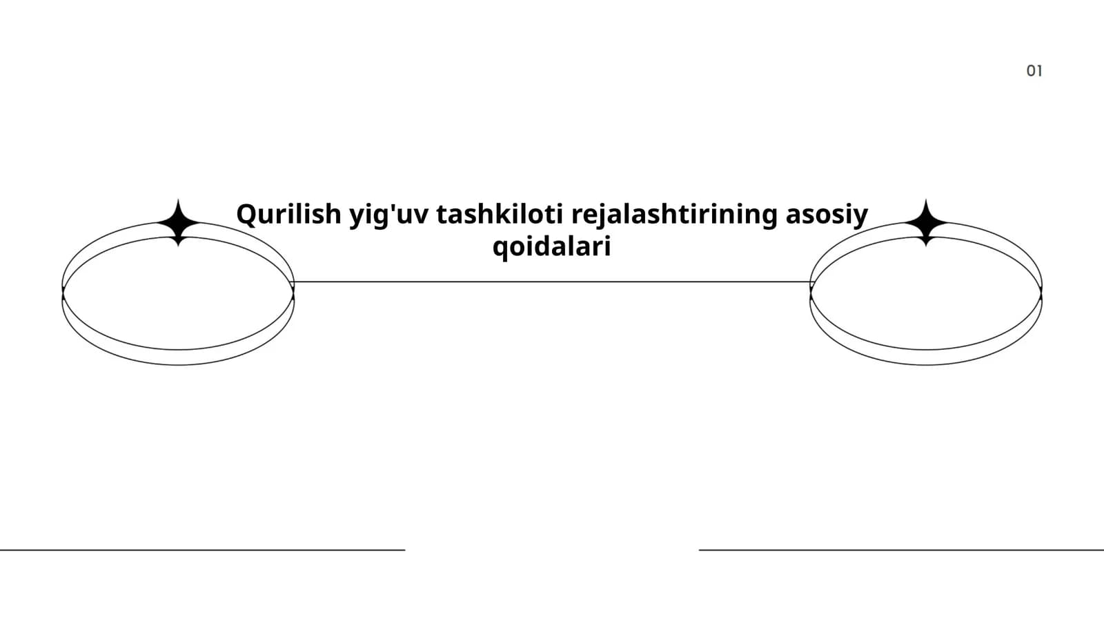 Qurilish yig'uv tashkiloti rejalashtirining asosiy qoidalari