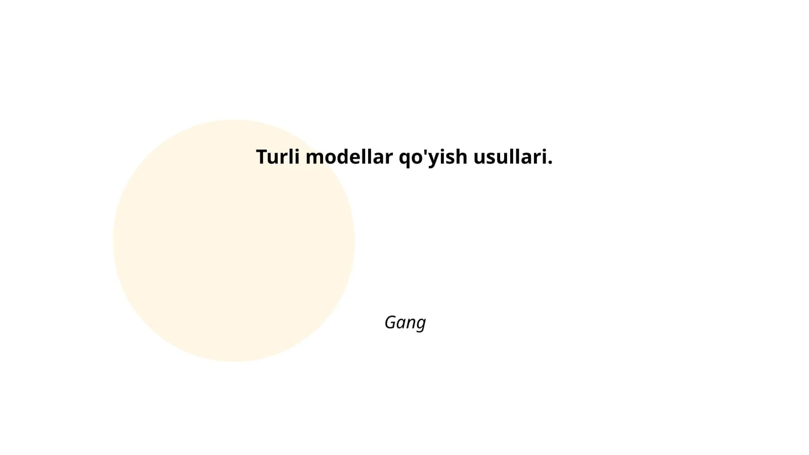 Turli modellarni qo'yishda eng yaxshi amaliyotlar