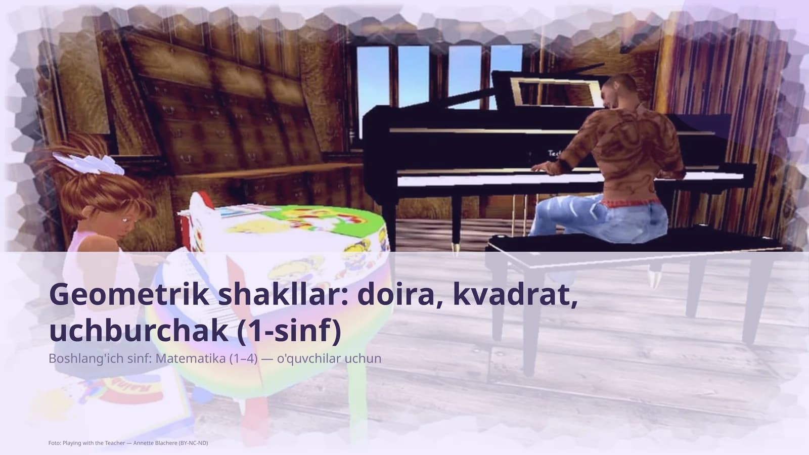 Geometrik shakllar: doira, kvadrat, uchburchak (1-sinf)
