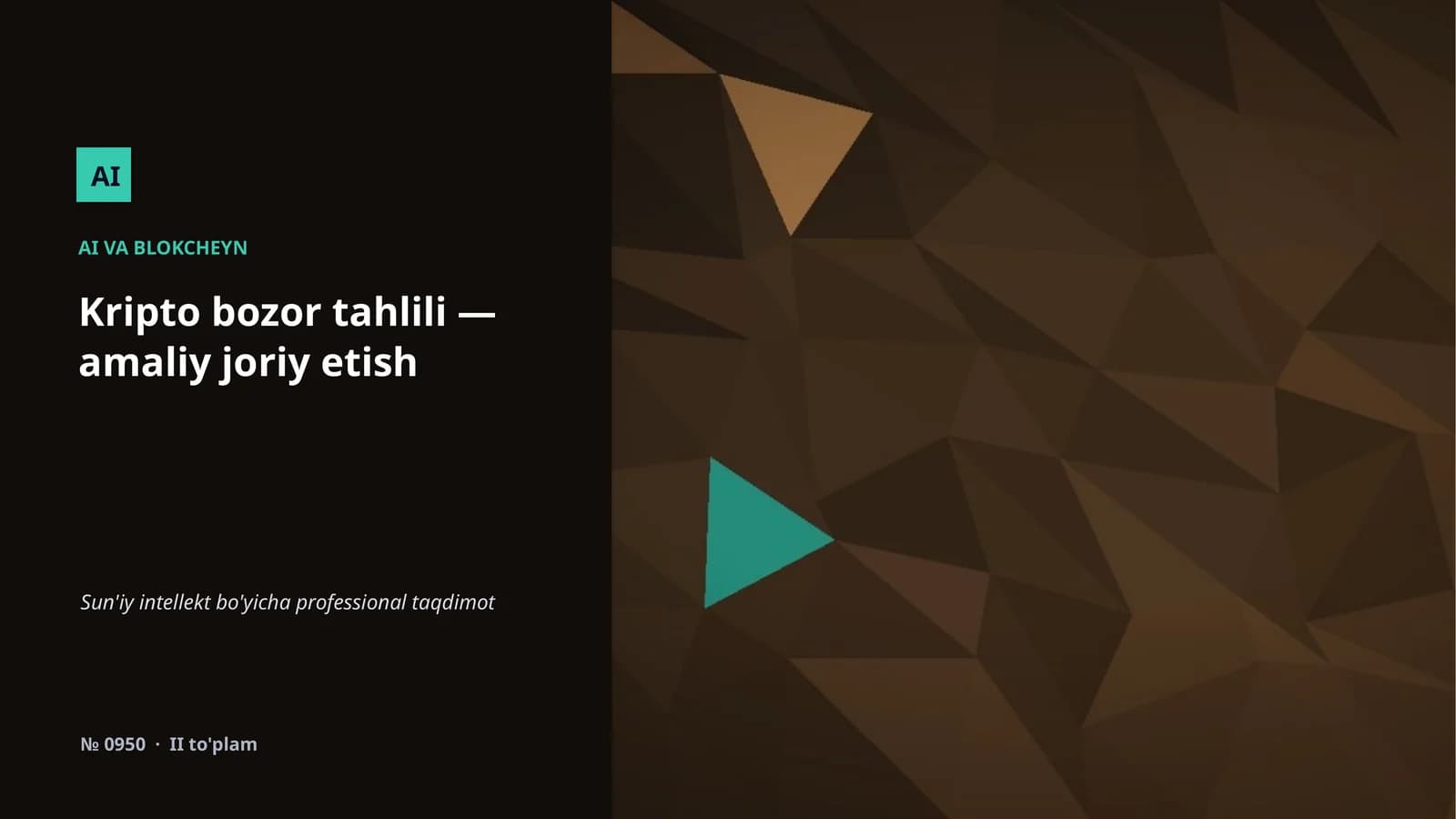 Kripto bozor tahlili