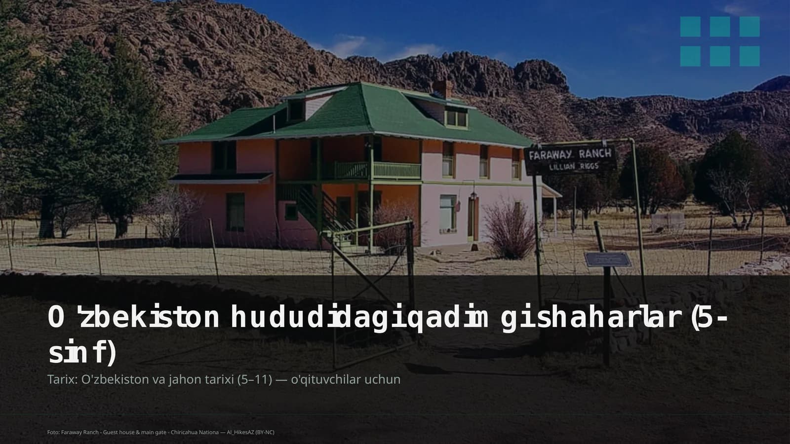 O'zbekiston hududidagi qadimgi shaharlar (5-sinf)
